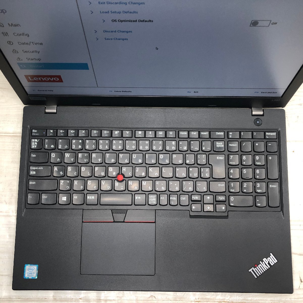 Lenovo ThinkPad L590 20Q8-S1QX00 Core i7 8565U 1.80GHz/8GB/500GB 〔A0526〕の画像3