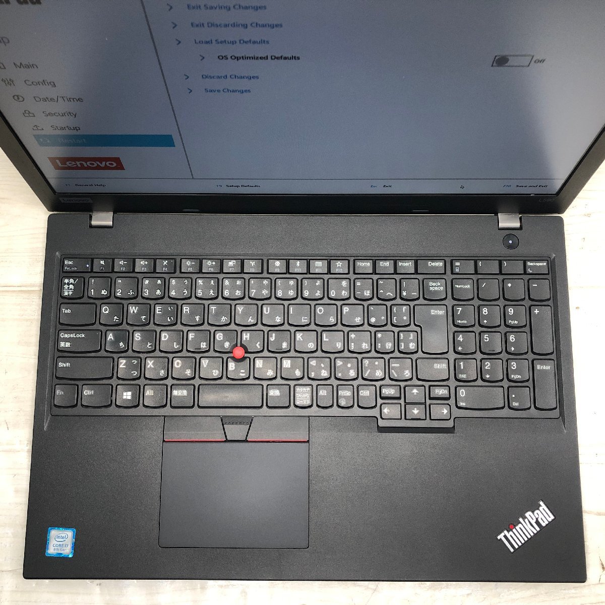 Lenovo ThinkPad L590 20Q8-S1QX00 Core i7 8565U 1.80GHz/8GB/500GB 〔A0609〕の画像3