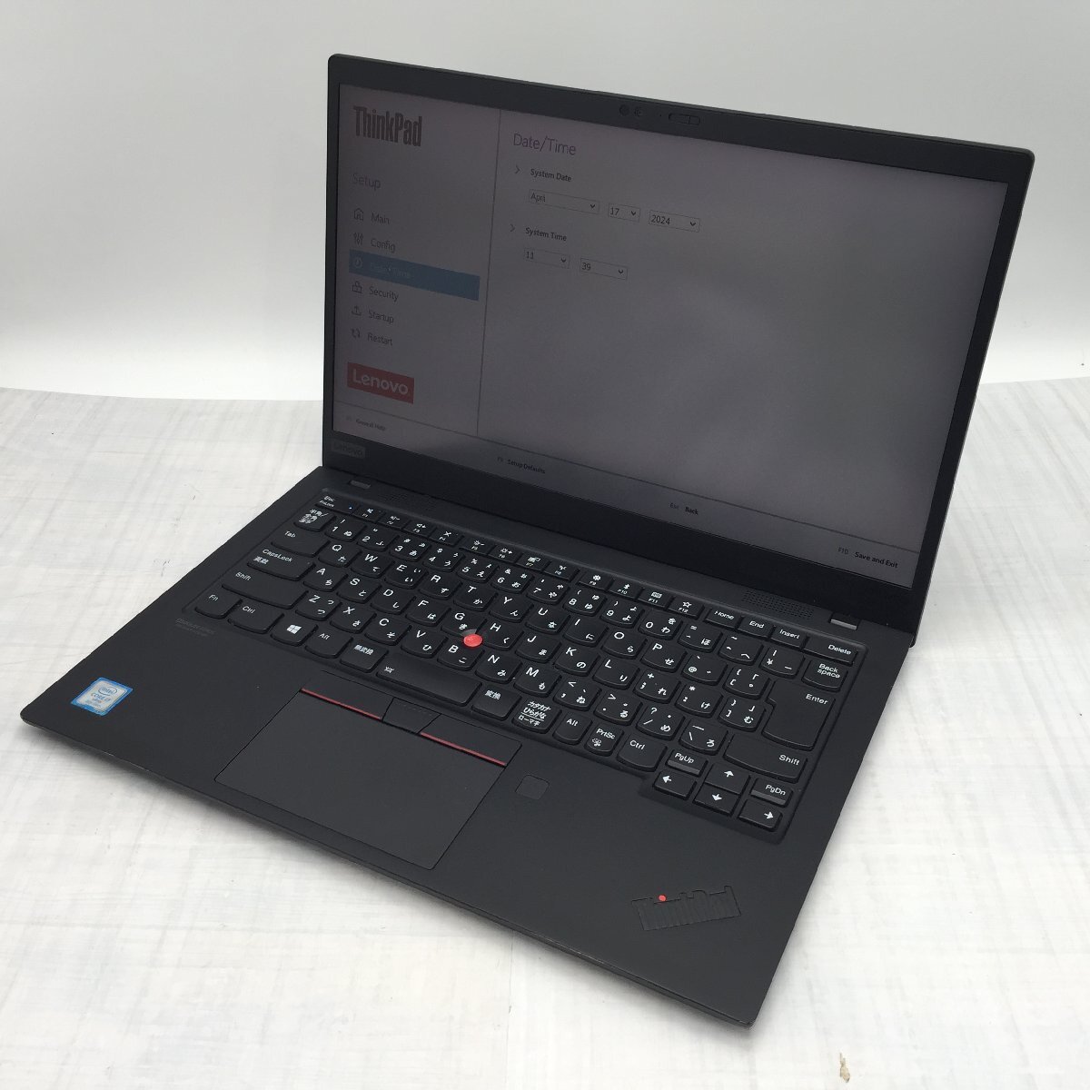 Lenovo ThinkPad X1 Carbon 20QE-S1NX1D Core i7 8665U 1.90GHz/16GB/256GB(NVMe) 〔B0624〕の画像1