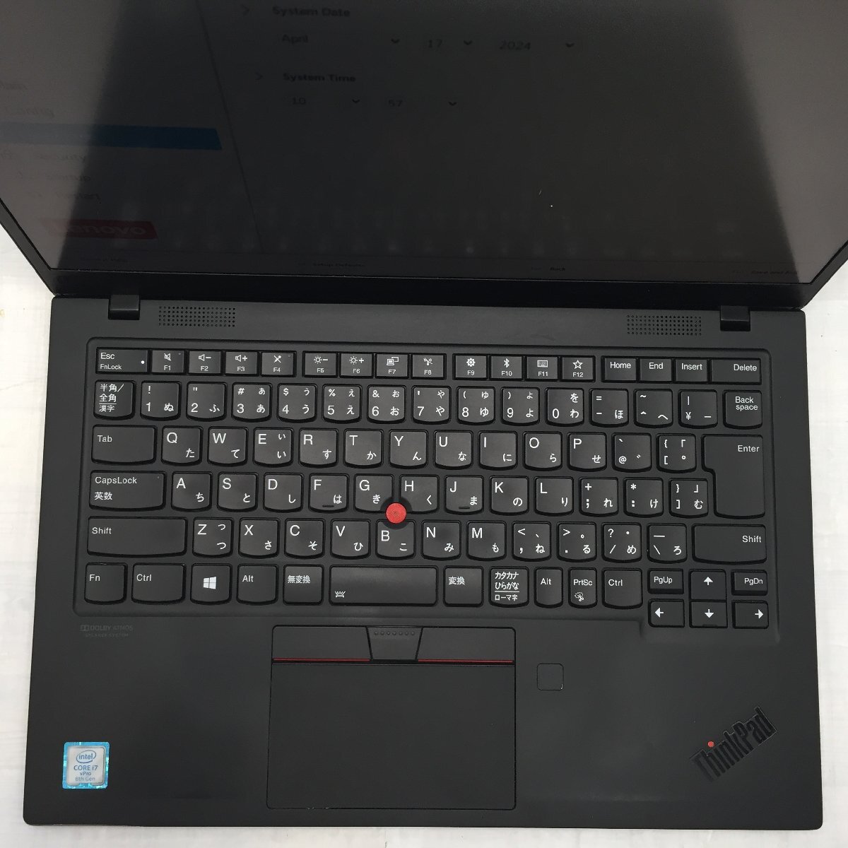 Lenovo ThinkPad X1 Carbon 20QE-S1NX1D Core i7 8665U 1.90GHz/16GB/256GB(NVMe) 〔B0610〕の画像3