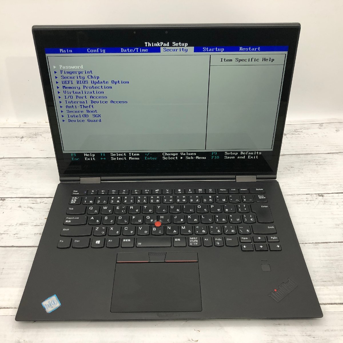 Lenovo ThinkPad X1 Yoga 20LE-S3482L Core i7 8650U 1.90GHz/16GB/512GB(NVMe) 〔C0233〕の画像2