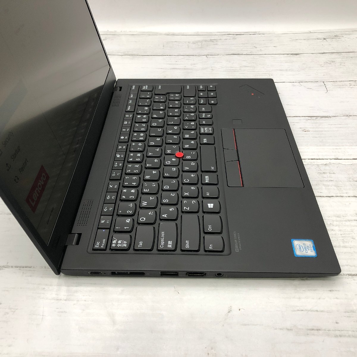 Lenovo ThinkPad X1 Carbon 20QE-S3260H Core i7 8665U 1.90GHz/16GB/512GB(NVMe) 〔C0326〕の画像4