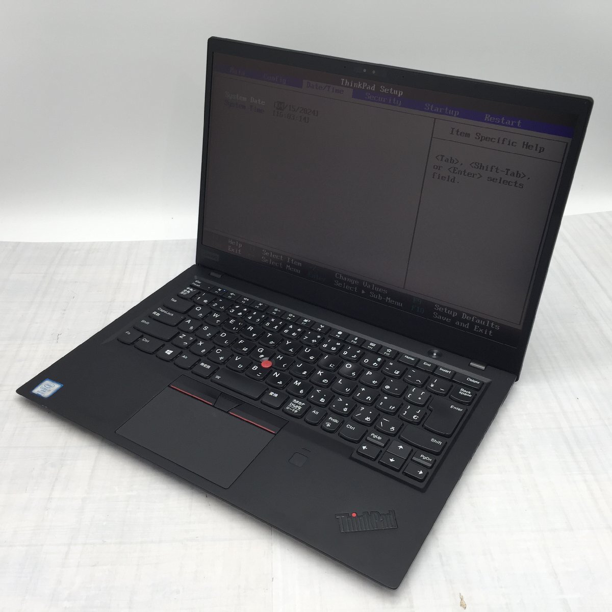 Lenovo ThinkPad X1 Carbon 20KG-S8GB2U Core i7 8650U 1.90GHz/16GB/512GB(NVMe) 〔B0816〕の画像1