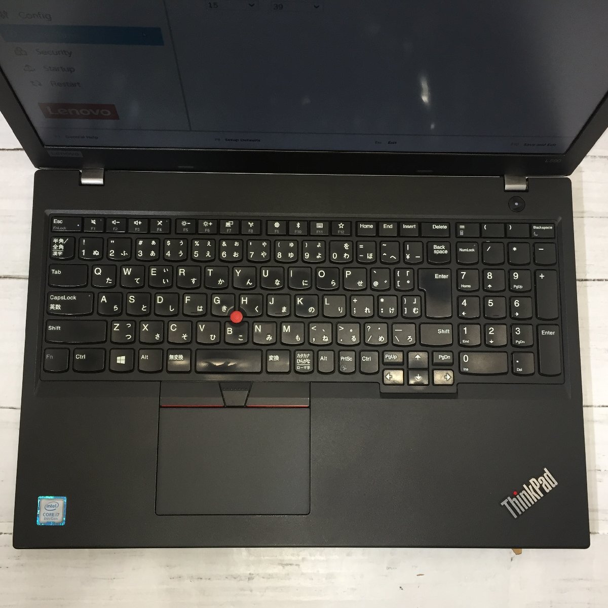 Lenovo ThinkPad L590 20Q8-S1QX00 Core i7 8565U 1.80GHz/8GB/500GB 〔B0126〕の画像3