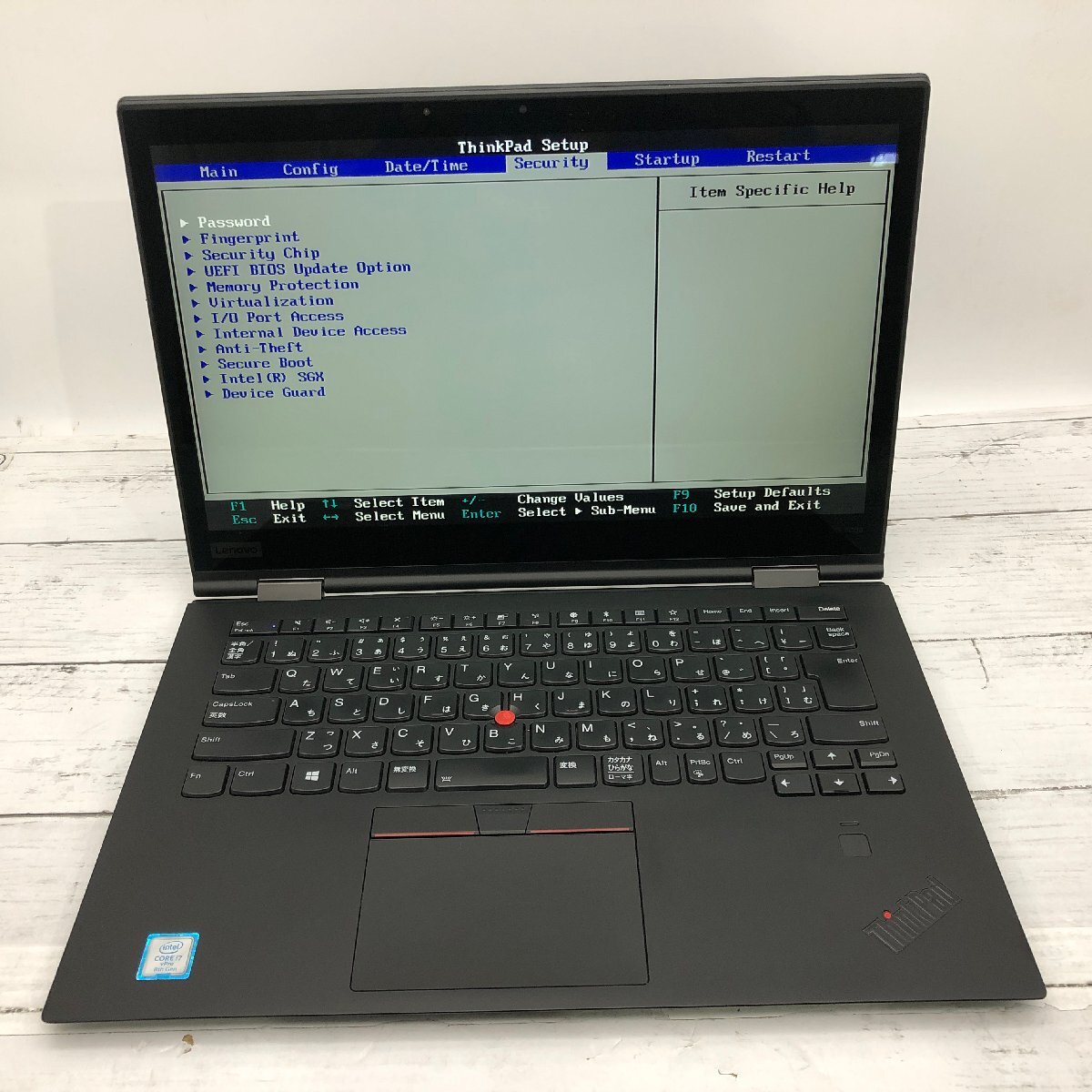 Lenovo ThinkPad X1 Yoga 20LE-S3482L Core i7 8650U 1.90GHz/16GB/512GB(NVMe) 〔C0330〕の画像2