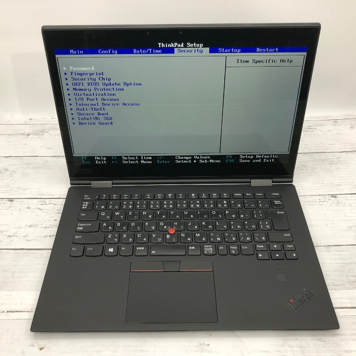 Lenovo ThinkPad X1 Yoga 20LE-S3482L Core i7 8650U 1.90GHz/16GB/512GB(NVMe) 〔C0219〕の画像2