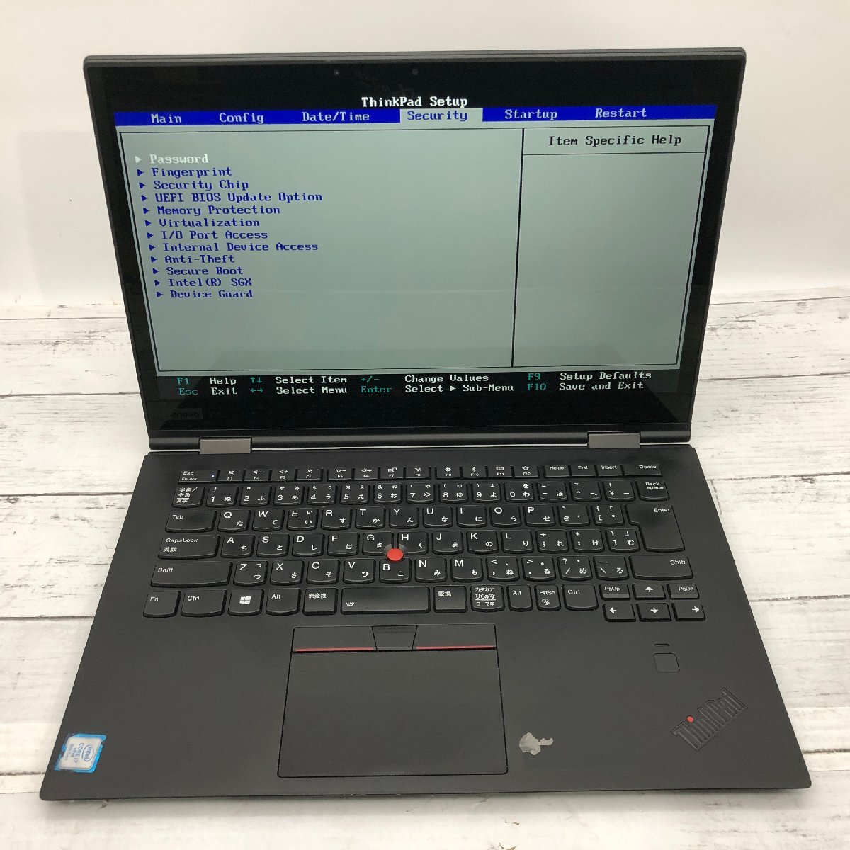 Lenovo ThinkPad X1 Yoga 20LE-S3482L Core i7 8650U 1.90GHz/16GB/512GB(NVMe) 〔C0320〕の画像2