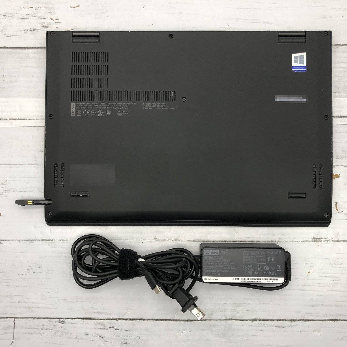 Lenovo ThinkPad X1 Yoga 20LE-S3482L Core i7 8650U 1.90GHz/16GB/512GB(NVMe) 〔C0219〕の画像10