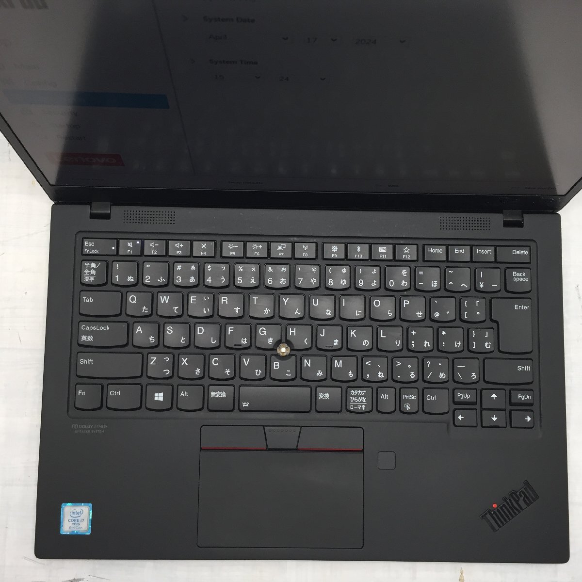 Lenovo ThinkPad X1 Carbon 20QE-S1NX1D Core i7 8665U 1.90GHz/16GB/256GB(NVMe) 〔B0522〕の画像3