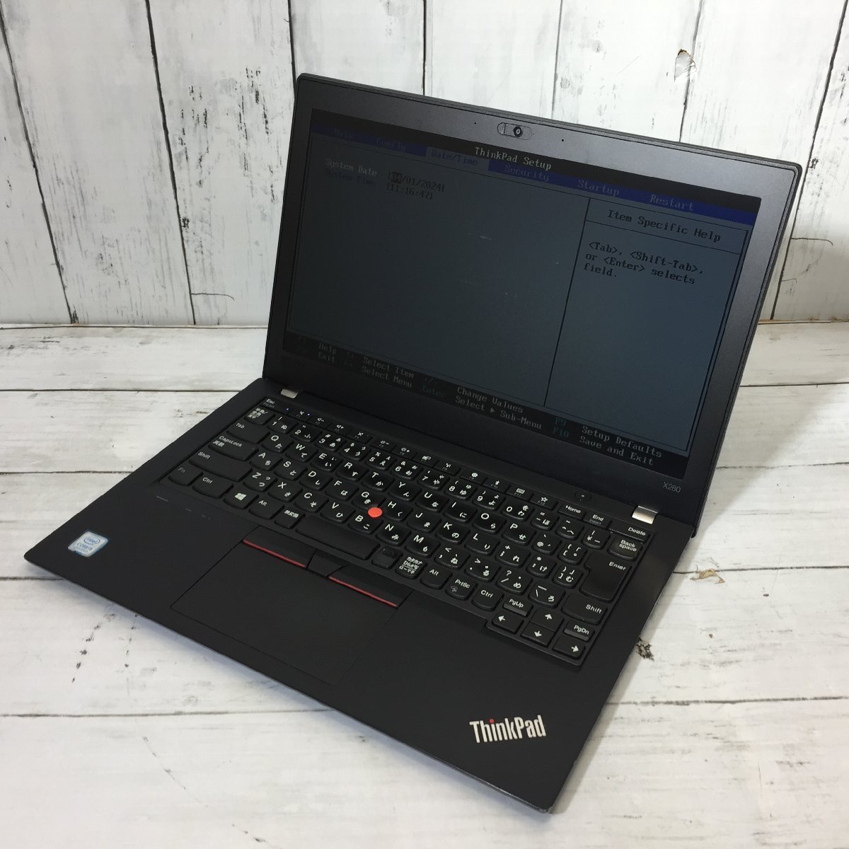 Lenovo ThinkPad X280 20KE-S4K000 Core i5 8250U 1.60GHz/8GB/なし 〔B0119〕の画像1