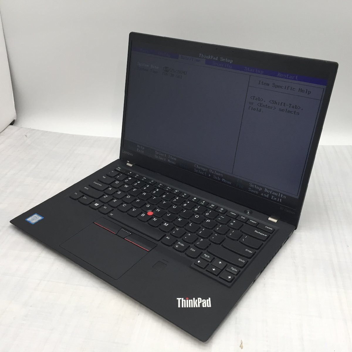 Lenovo ThinkPad X1 Carbon 20HQ-S0EG2W Core i7 7600U 2.80GHz/16GB/256GB(NVMe) 〔A0503〕の画像1