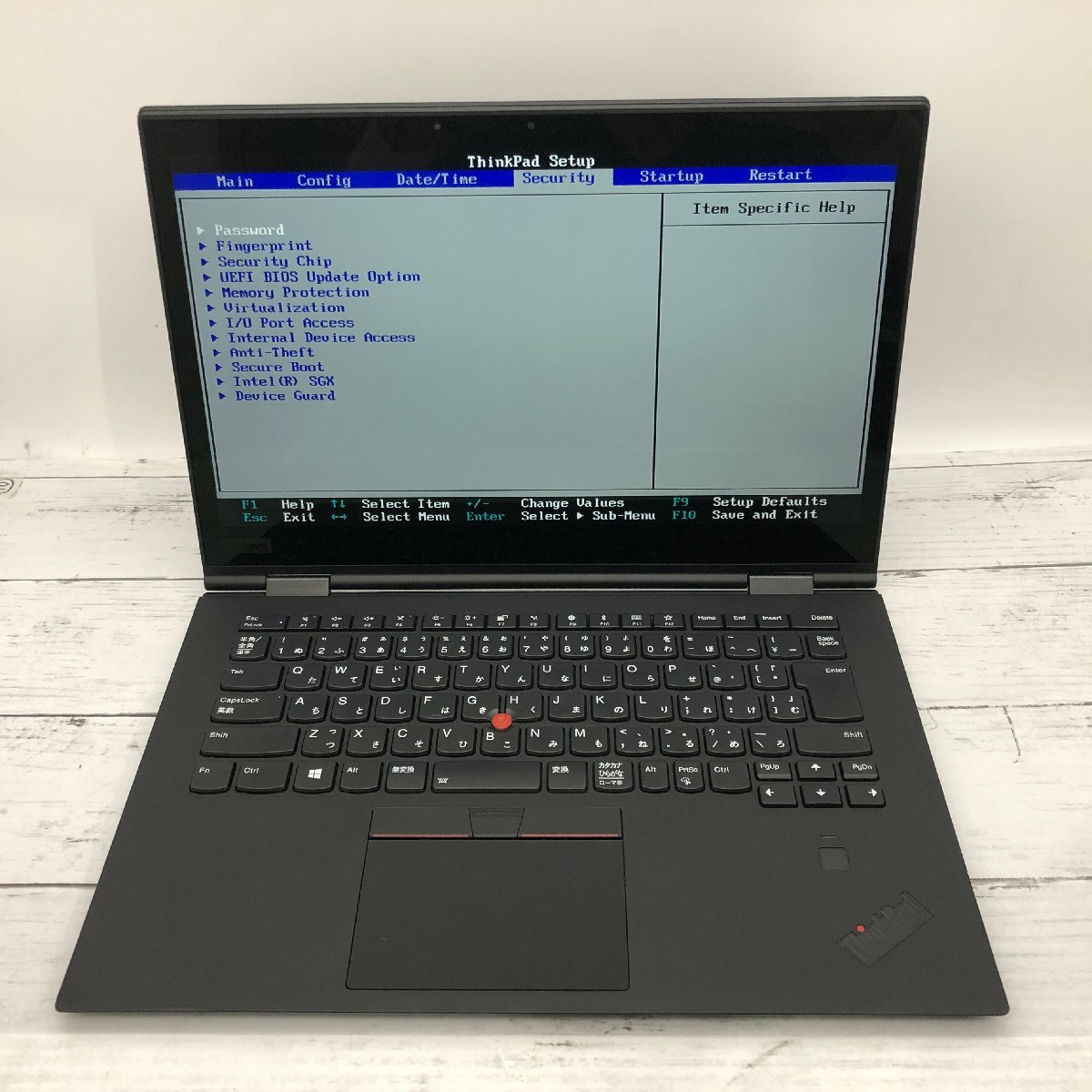 Lenovo ThinkPad X1 Yoga 20JE-S3482L Core i7 8650U 1.90GHz/16GB/512GB(NVMe) 〔C0415〕の画像2