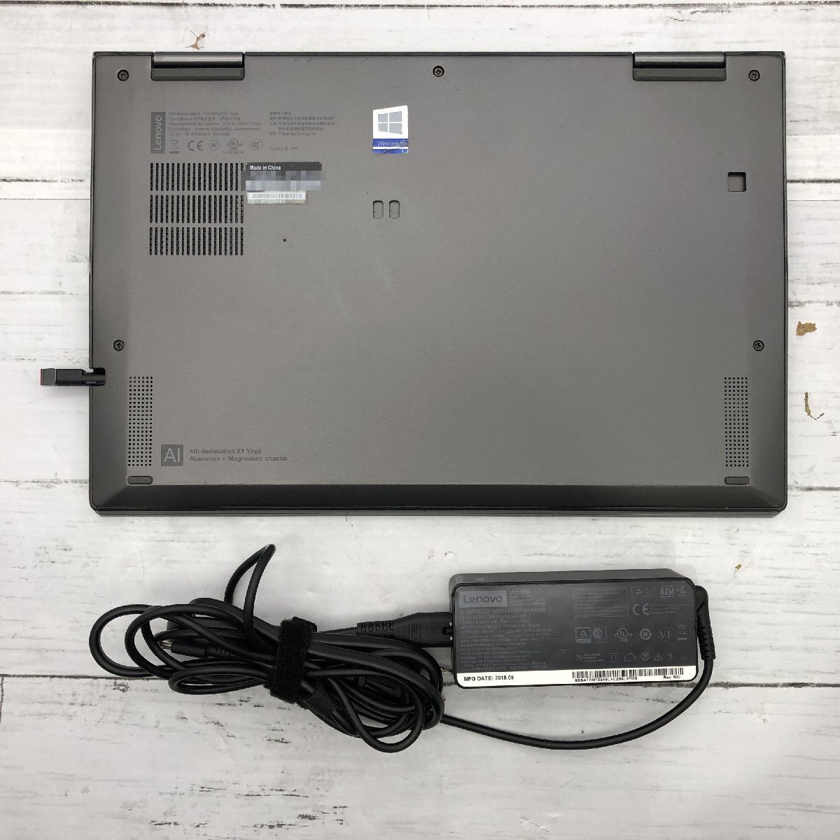 Lenovo ThinkPad X1 Yoga 20QG-S1T20U Core i7 8665U 1.90GHz/16GB/512GB(NVMe) 〔C0413〕の画像10