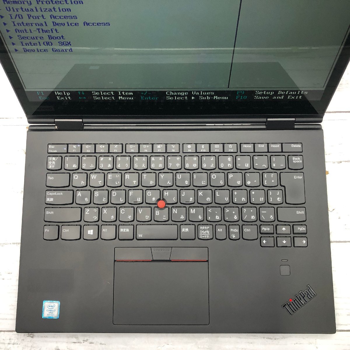 Lenovo ThinkPad X1 Yoga 20LE-S3482L Core i7 8650U 1.90GHz/16GB/512GB(NVMe) 〔C0421〕の画像3