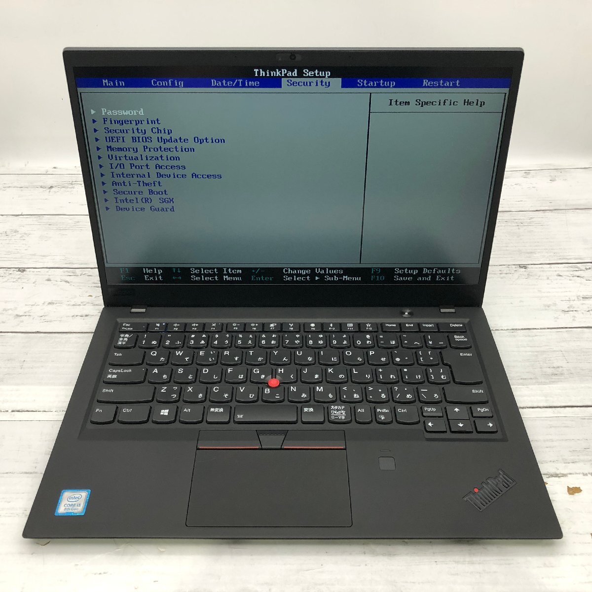 Lenovo ThinkPad X1 Carbon 20KG-SBXL00 Core i5 8250U 1.60GHz/8GB/256GB(NVMe) 〔C0326〕の画像2