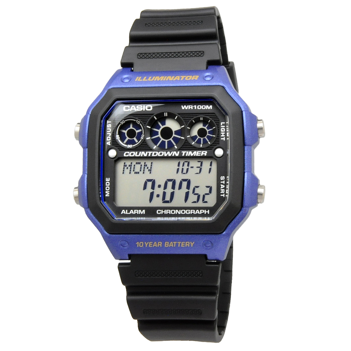CASIO カシオ 腕時計 メンズ チープカシオ チプカシ 海外モデル レフリータイマー デジタル AE-1300WH-2AV_画像2