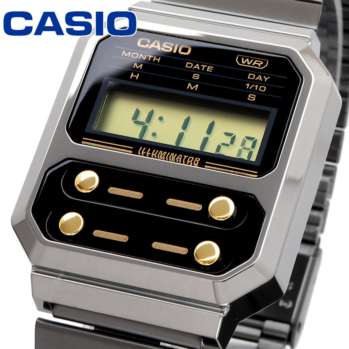 CASIO カシオ 腕時計 メンズ レディース チープカシオ チプカシ 海外モデル F-100復刻モデル デジタル A100WEGG-1A2_画像1