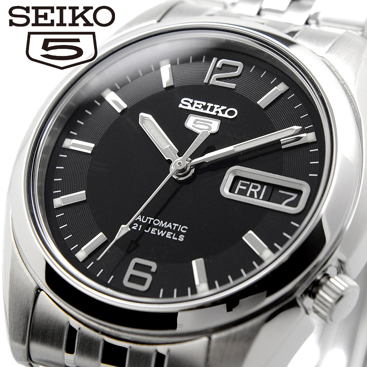 SEIKO セイコー 腕時計 メンズ 海外モデル セイコー5 自動巻き ビジネス カジュアル SNK393K1_画像2
