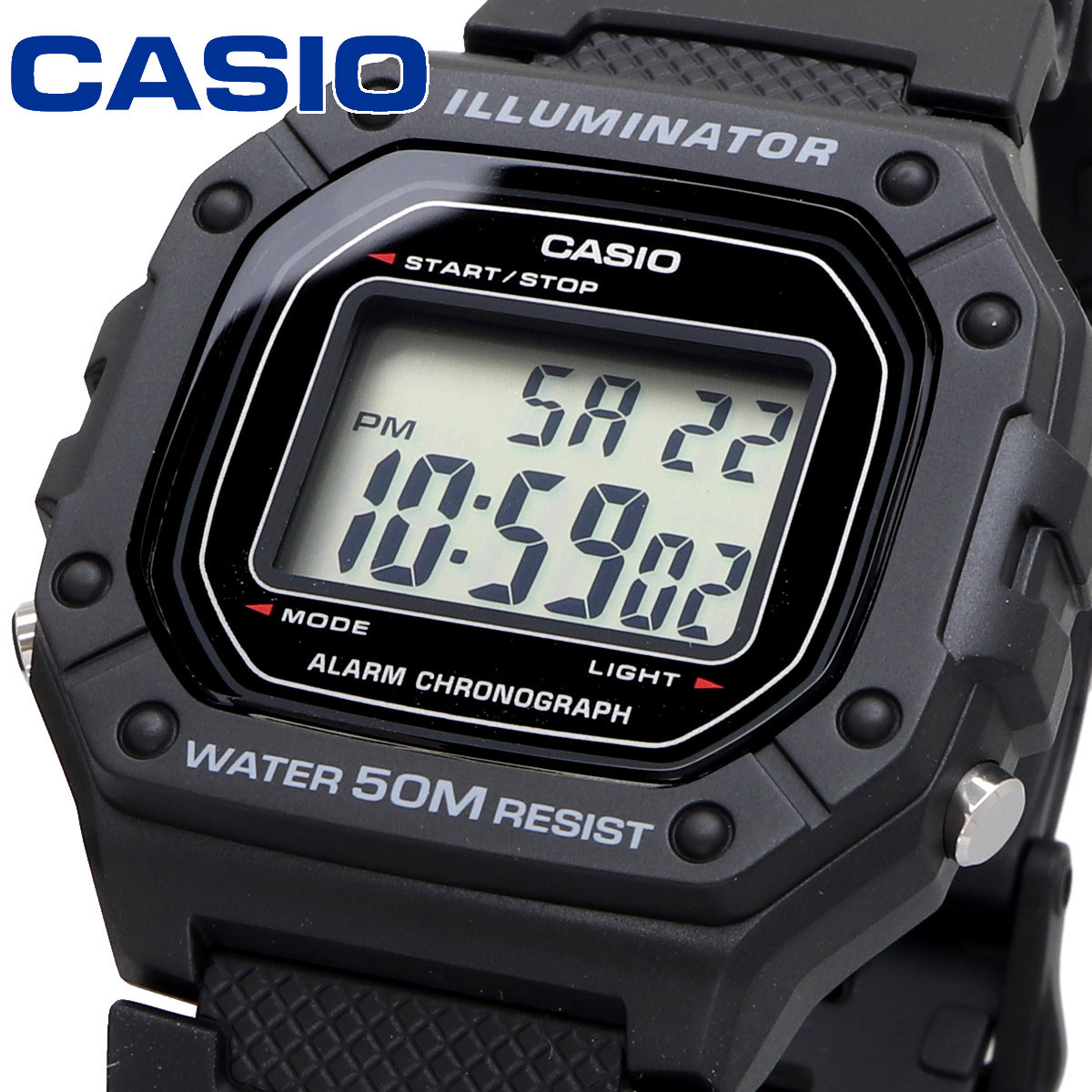 CASIO カシオ 腕時計 メンズ チープカシオ チプカシ 海外モデル デジタル W-218H-1AV_画像1