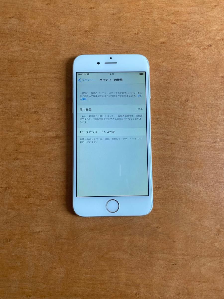 iPhone 6 Silver 16GB AU バッテリー94%