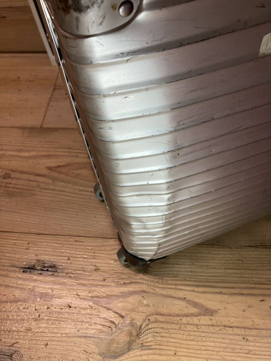 スーツケース リモワ RIMOWA TOPAS シルバー 2輪 プルタブの画像8