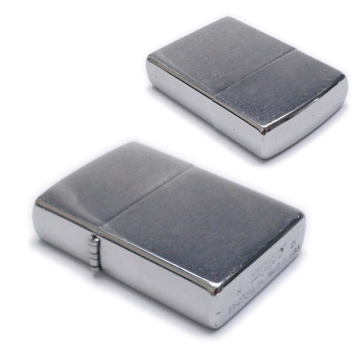 【1円】ZIPPO ジッポー 無地 シルバー クローム サテーナ ヘアライン ジッポ オイルライター ap8907【一円スタート】の画像5