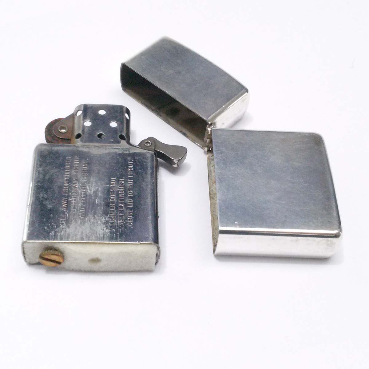 【1円】ZIPPO ジッポー 草花柄デザイン シルバーマット サイド面ポリッシュ ジッポ オイルライター ap8911【一円スタート】_画像8