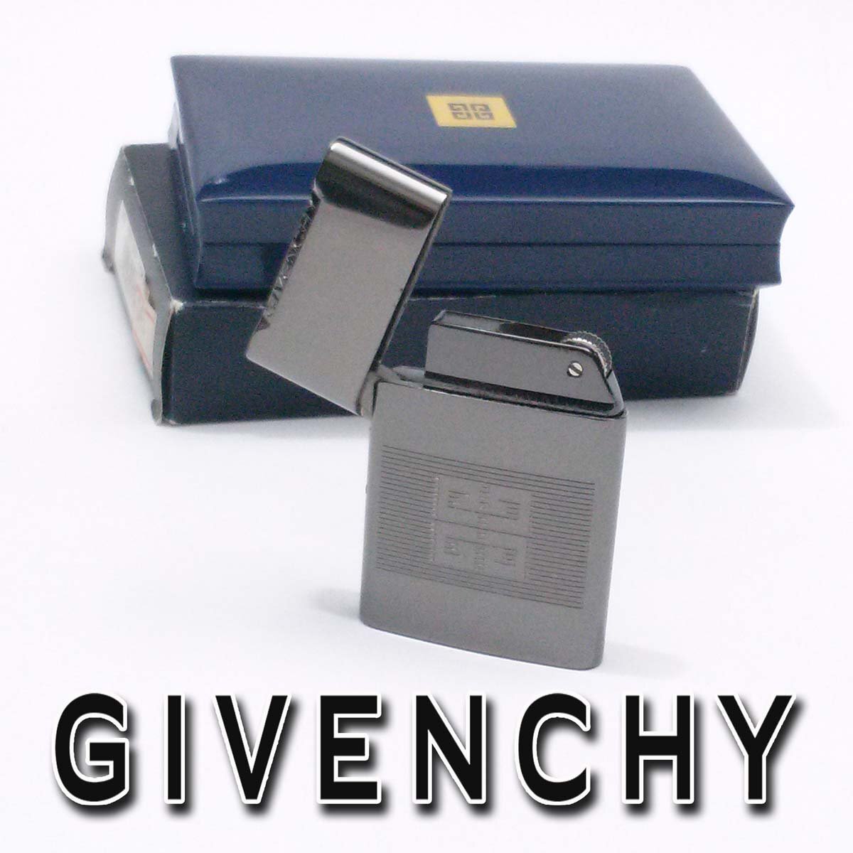 1円【要修理】ジバンシィ ジャンク 現状販売 ガスライター GIVENCHY 3300 着火しません 箱 ap8940【一円スタート】の画像1