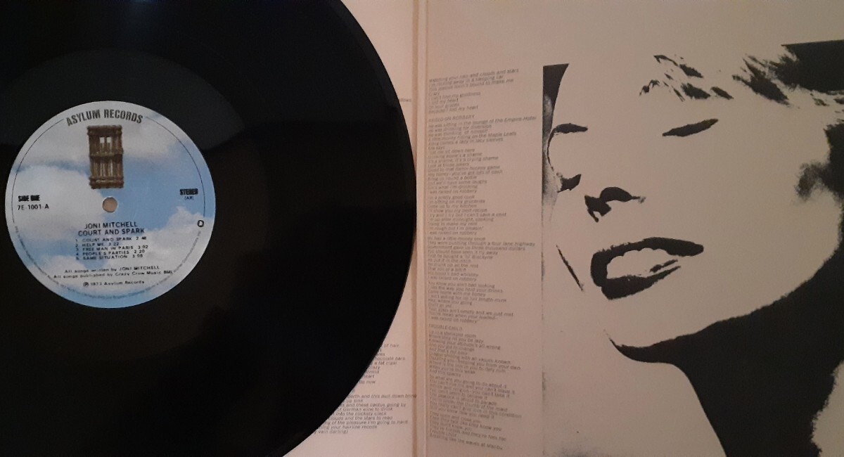 Joni Mitchell (ジョニ・ミッチェル) ／ Court And Spark (コート・アンド・スパーク)【LPレコード】米Asylum アナログ盤 1974年発売の画像4