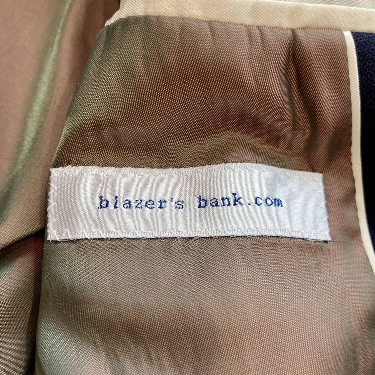 【blazer's bank.com/ブレイザーズバンク】サイズMA 玉虫色 ネイビー テーラードジャケット ブレザー ウール_画像8