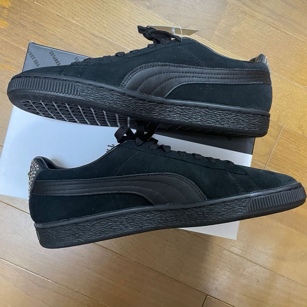 puma プーマ スニーカー THE KOOPLES SUEDE スカル ラインストーン スエードレザー ローカット 26.5cm