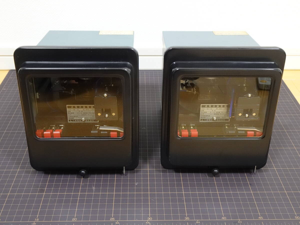 MITSUBISHI 三菱 CO-18-D 誘導型過電流継電器 2台セット 保護 MITSUBISHI 三菱 CO-18-D 誘導型過電流継電器 2台セット 保護