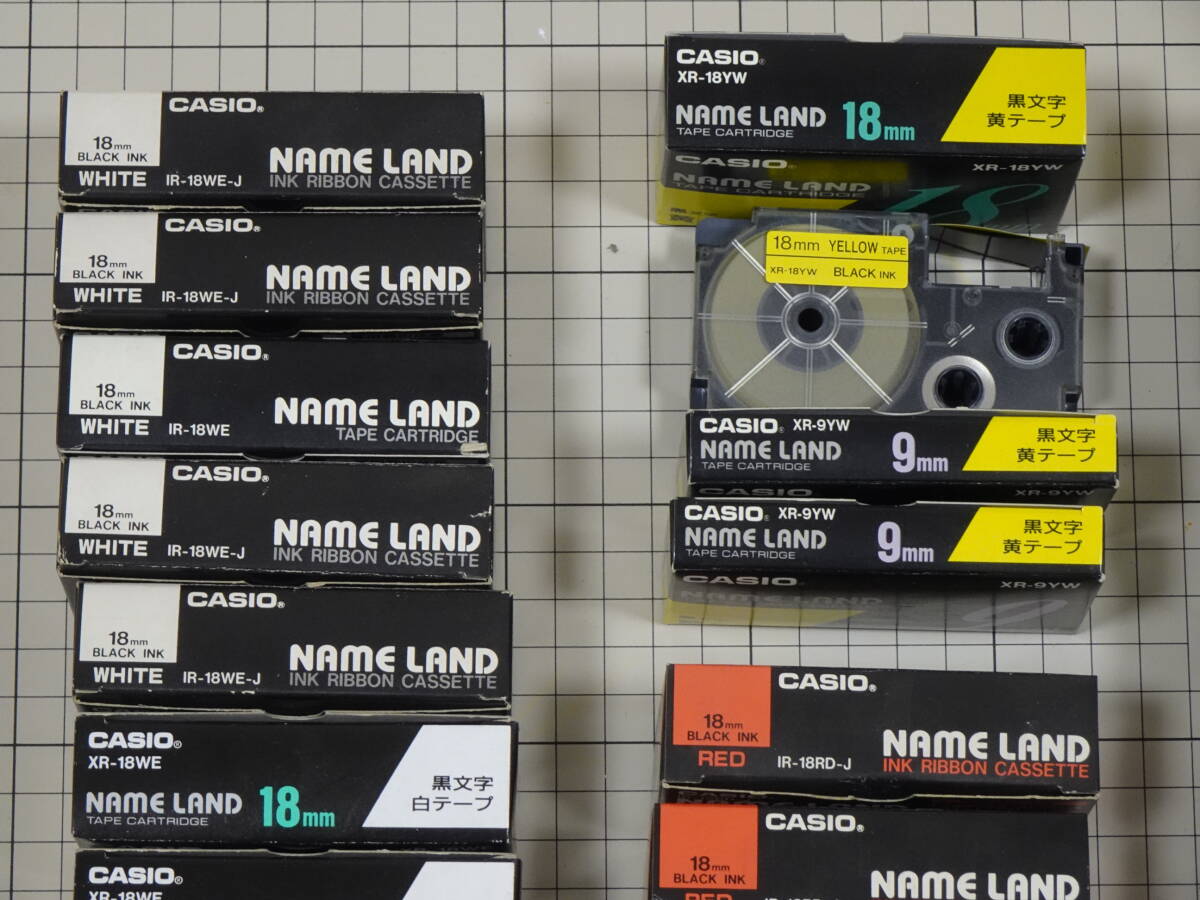 CASIO NAME LAND カシオ ネームランド テープカートリッジ 大量35本の画像2