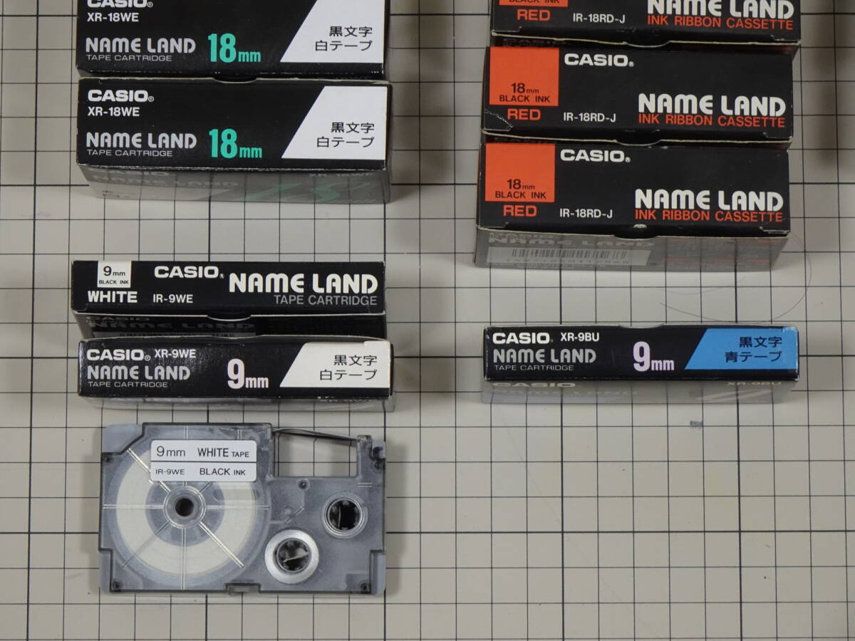 CASIO NAME LAND カシオ ネームランド テープカートリッジ 大量35本の画像3