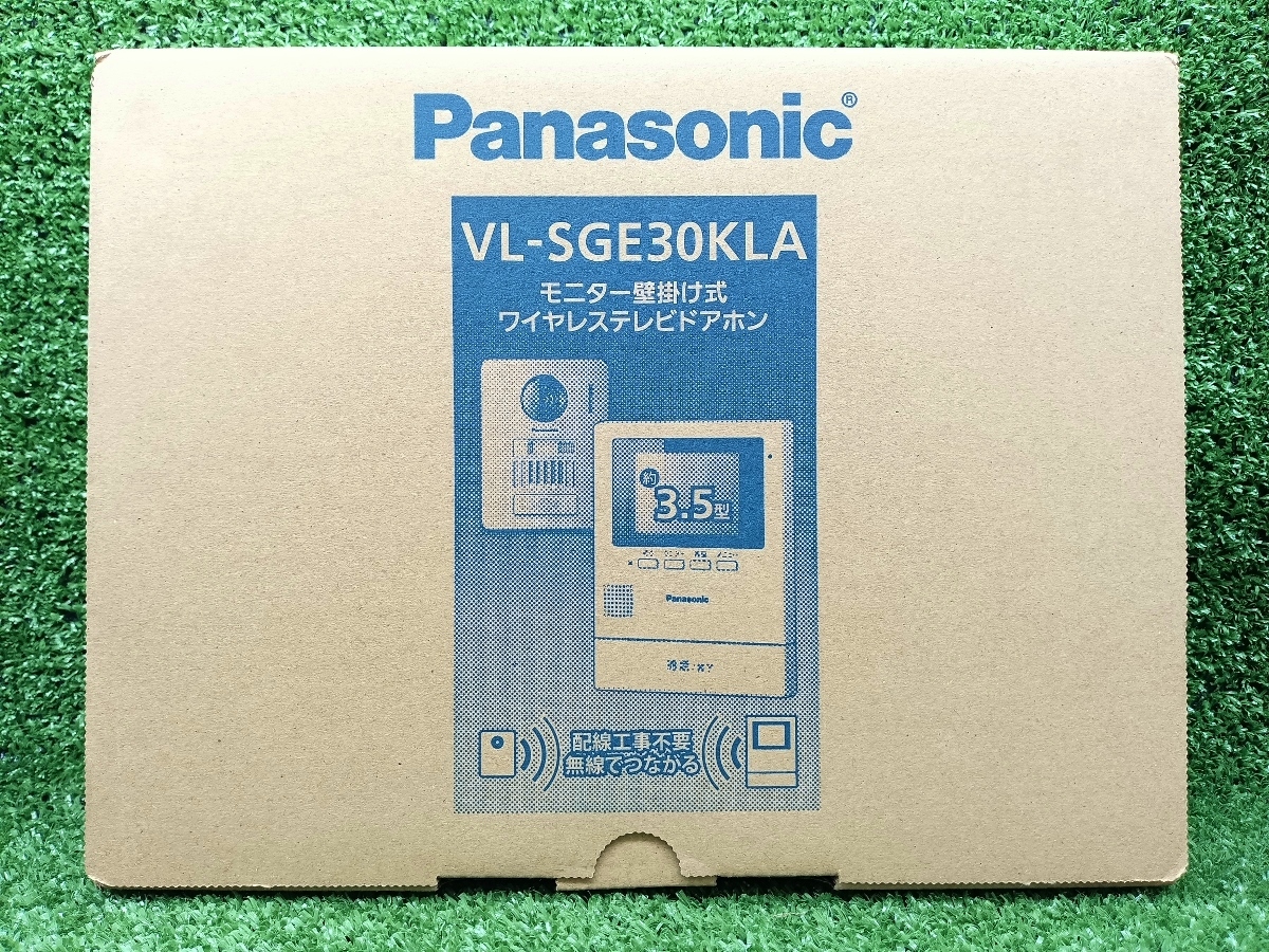 【ジャンク品】未使用 Panasonic パナソニック ワイヤレステレビドアホン モニター壁掛け式 VL-SGE30KLA【圏外表示品】の画像1