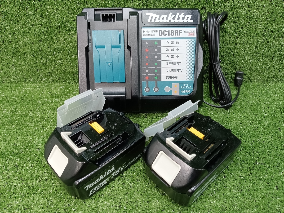 中古 美品 makita マキタ 18V 充電式インパクトドライバ 6.0Ah バッテリ2個 充電器 付 TD171DRGXB (黒)の画像7