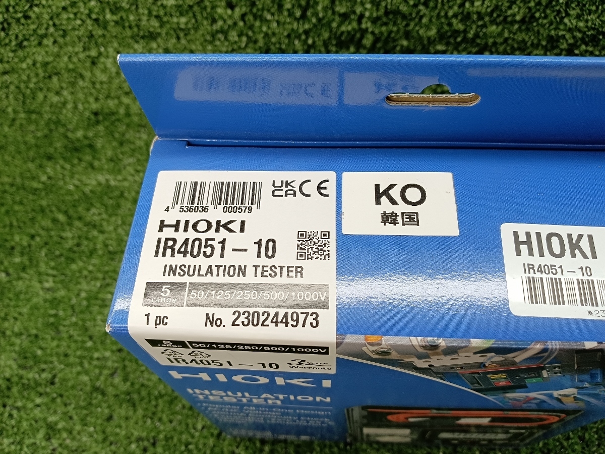 未使用 HIOKI 日置電機 5レンジ デジタル絶縁抵抗計 工業用計測器 電子測定機器 テスター IR4051-10の画像6