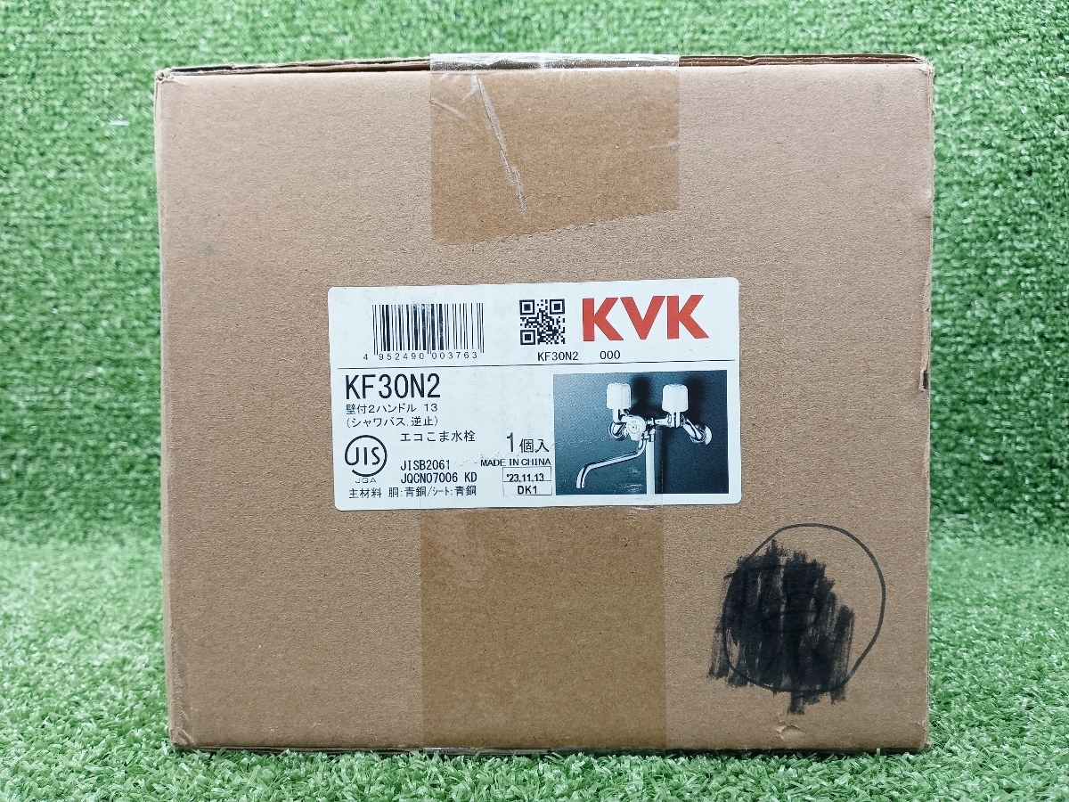 未使用 KVK 壁付2ハンドル シャワー 水栓 蛇口 金具 浴室 KF30N2の画像1