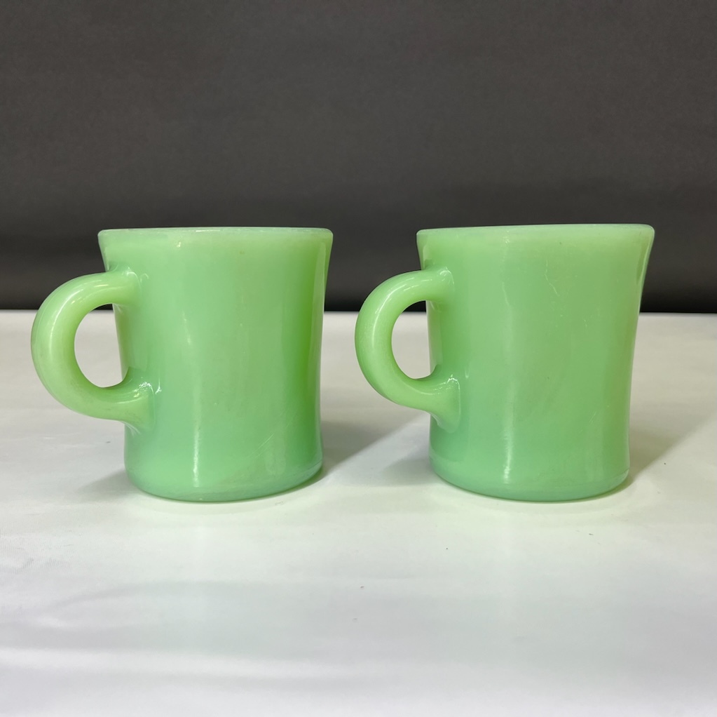 ファイヤーキング ジェダイ C ハンドル ヘビー マグ Fire King JADE ITE C Handle Heavy Mug Cup_画像3