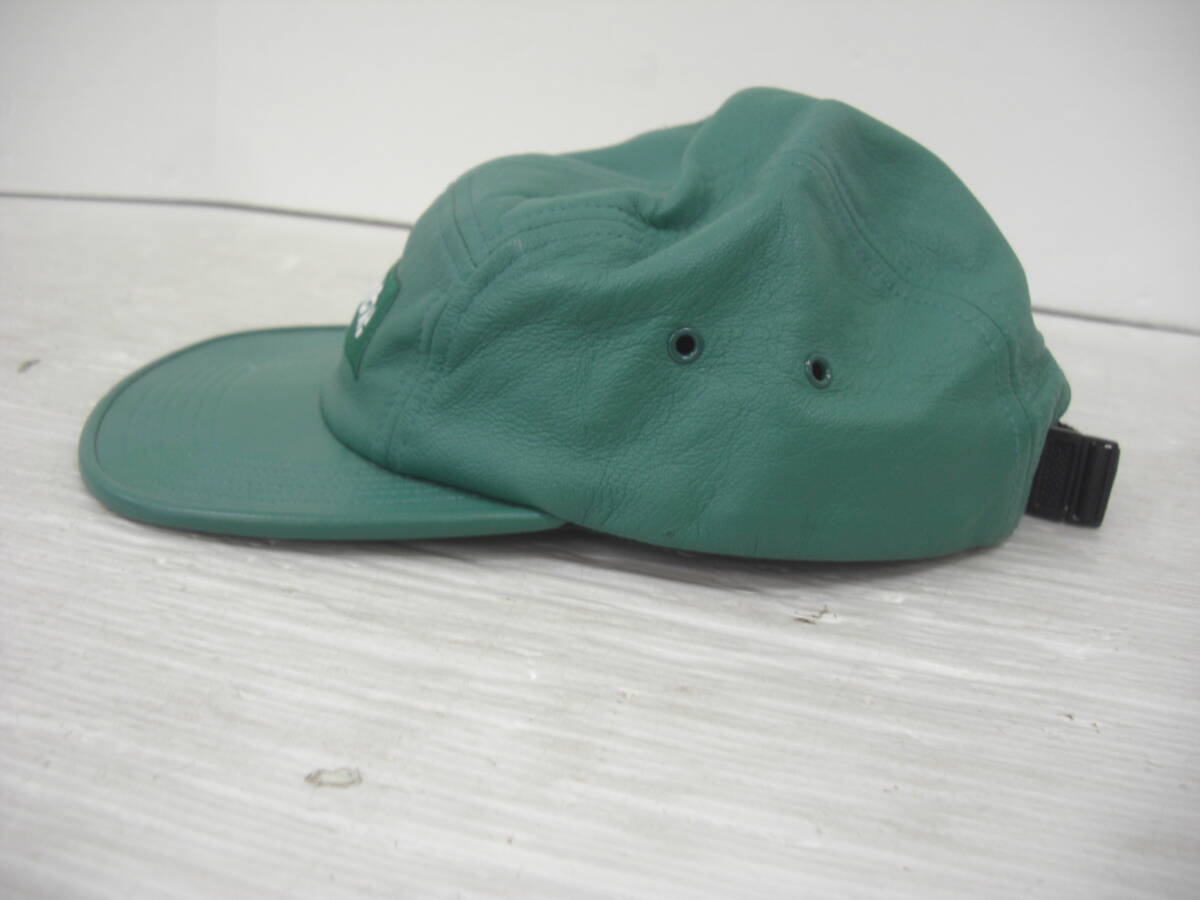 ◆◇Supreme/キャップ/FREE/レザー/グリーン/シュプリーム/16AW/Box Logo Leather Camp Cap :古k2339-174ネ◇◆の画像4