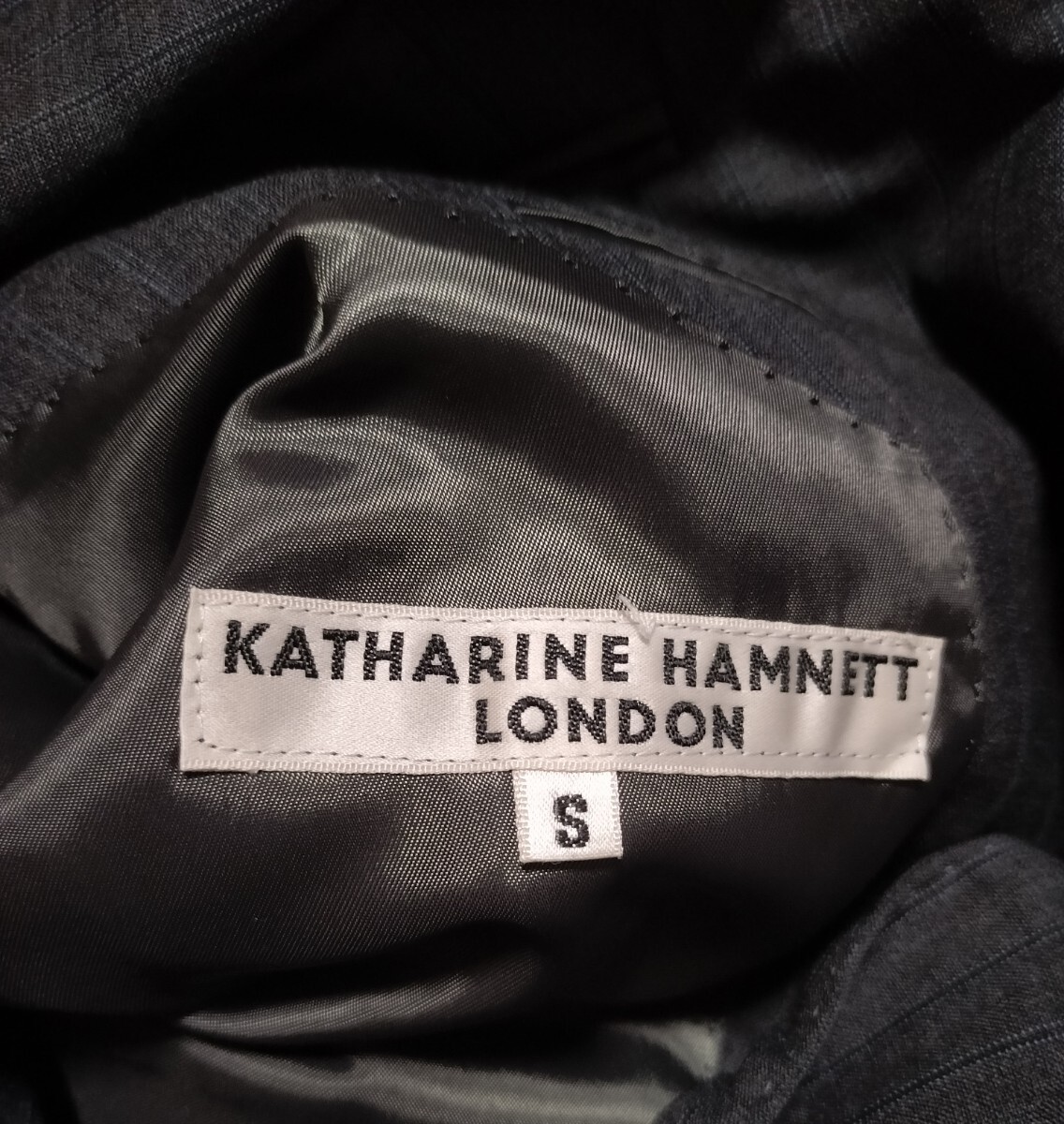  прекрасный товар Katharine Hamnett London super 140*sкнига@ порез перо жакет сделано в Японии S