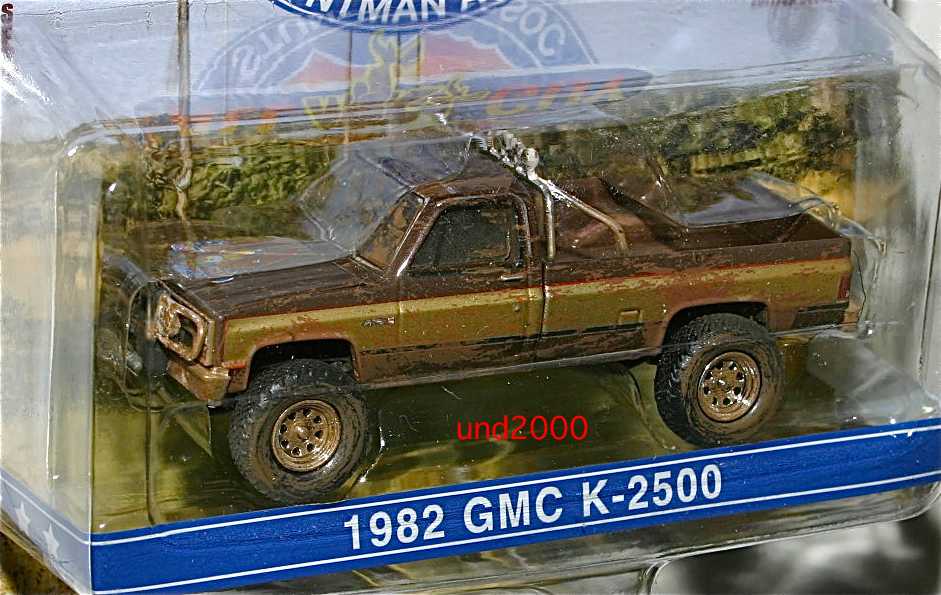 Greenlight俺たち賞金稼ぎ!!フォール・ガイFall Guy 1/64 1982 GMC K-2500 Sierra Grande Pickupピックアップ トラック汚し グリーンライト_画像2