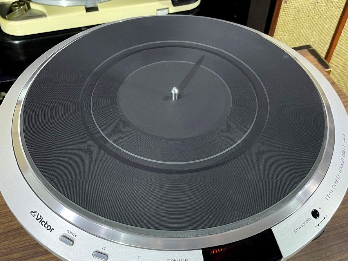  turntable Victor TT-81 transportation screw / manual etc. attached our company mainte / adjusted goods Audio Station
