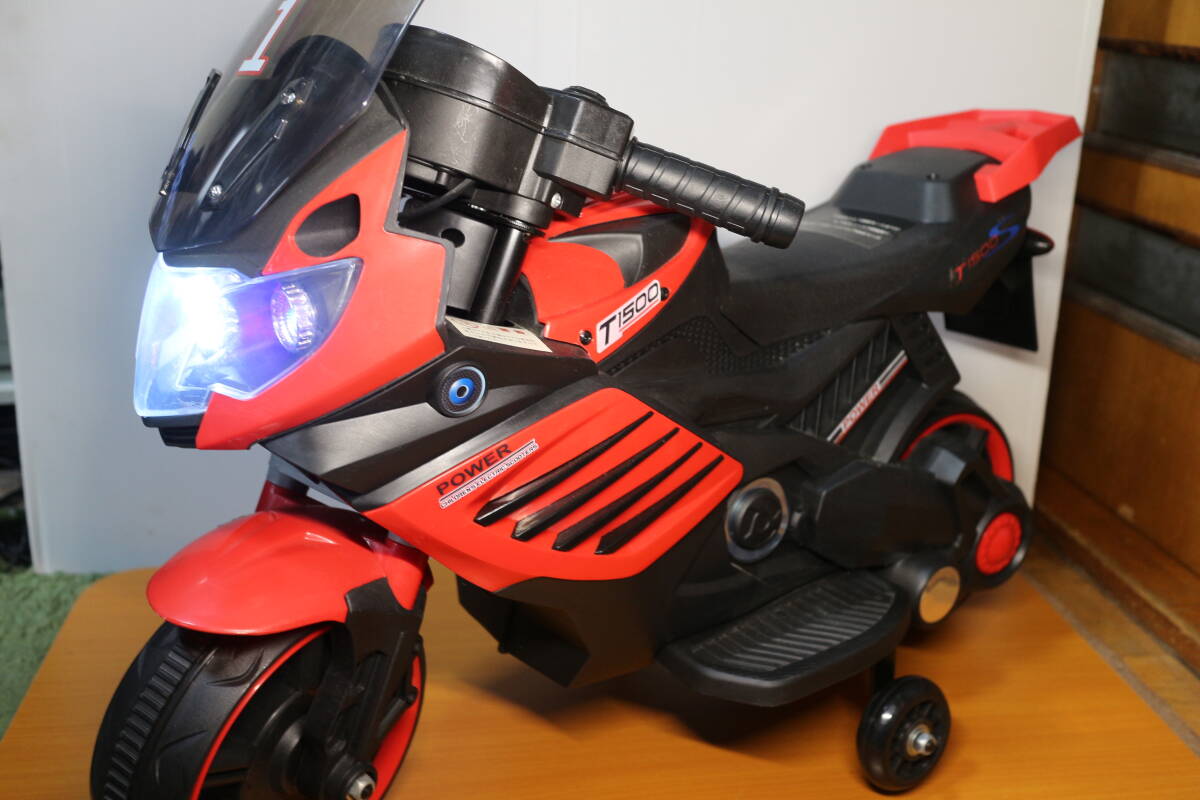 電動乗用バイク 子供用 T1500 LQ-158 乗り物 乗用玩具 キッズバイク 電動ミニバイク の画像3