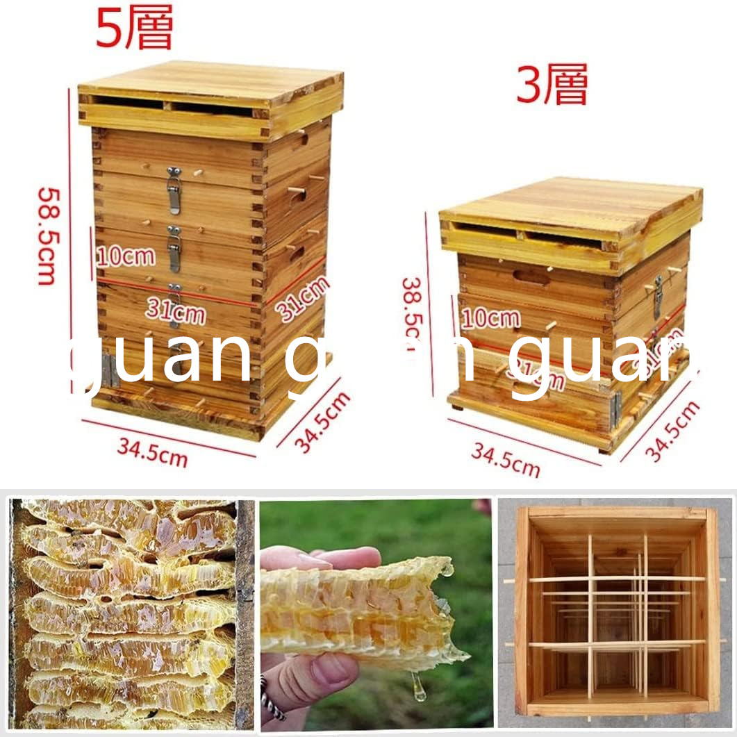  Mitsuba chi nest box 5 floor molasses bee nest box molasses bee nest box Japanese cedar material . bee box kit .. finish wax ...5 floor. .. box .. moth repellent waterproof easy instrument ( 5 floor /5 window )
