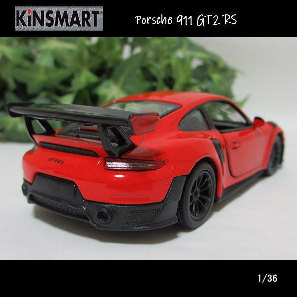 1/36ポルシェ911/GT2 RS(レッド)/KINSMART/ダイキャストミニカー_画像5