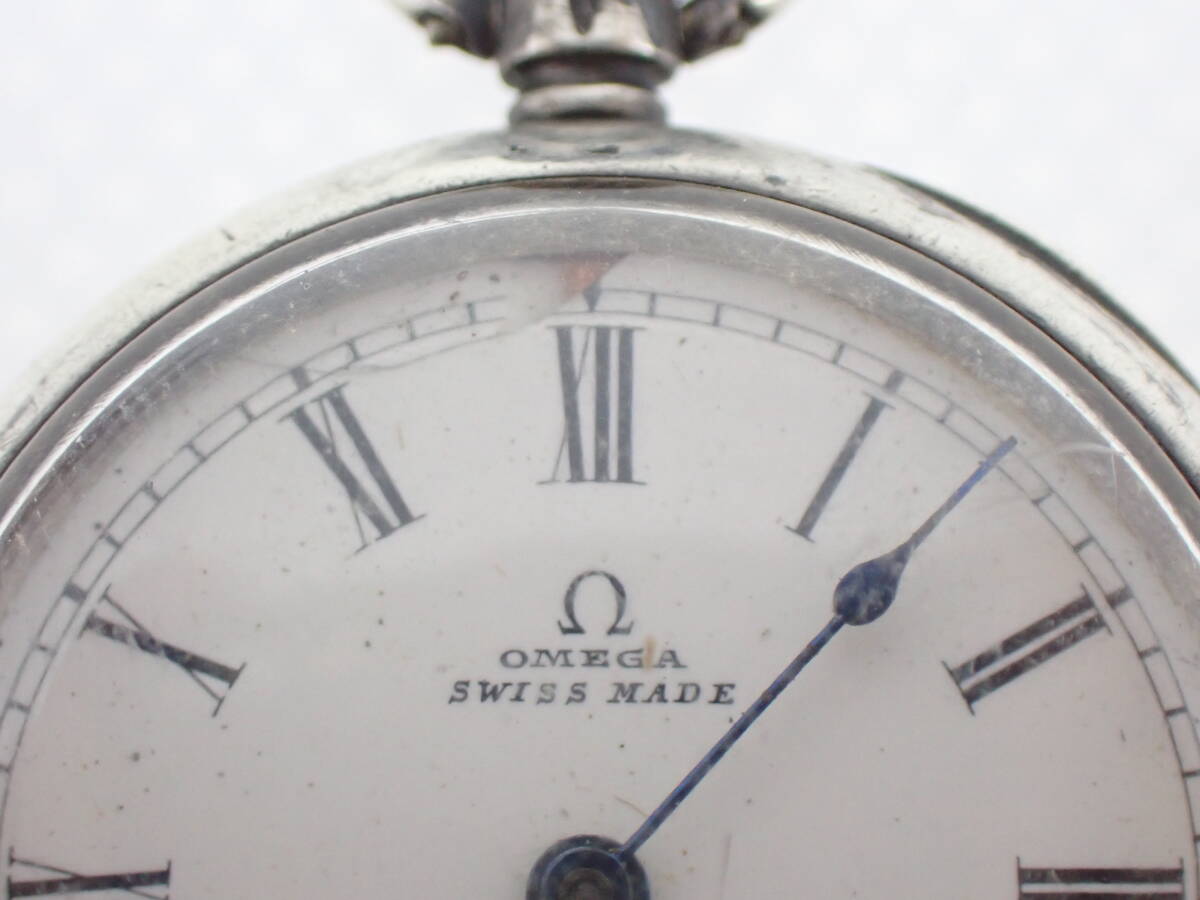★OMEGA オメガ 懐中時計 GRAND PRIX PARIS 1900 手巻き スモセコ アンティークの画像7