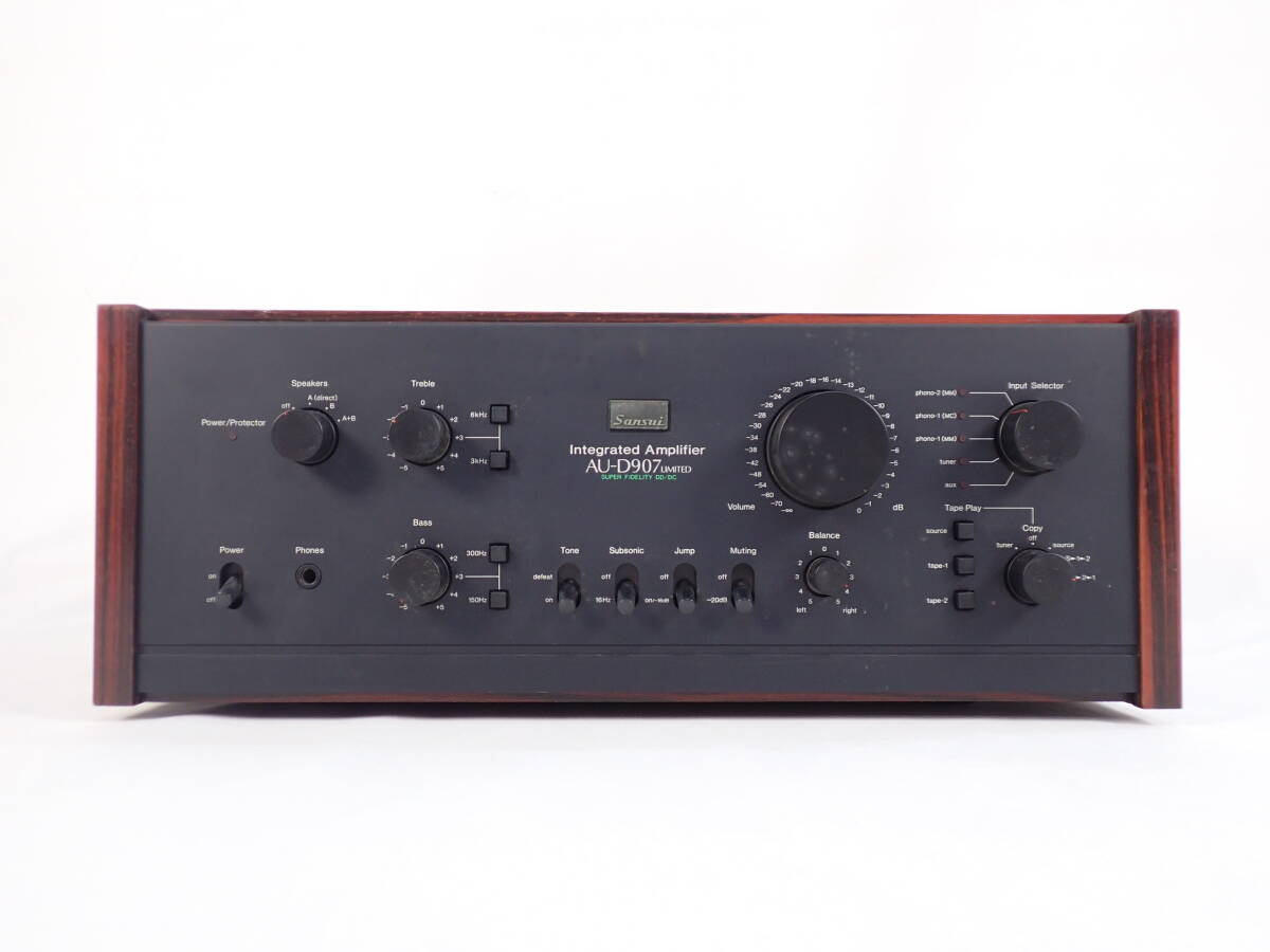 SANSUI サンスイ 山水 Au-D907 LIMITED Integrated Amplifier プリメインアンプ オーディオ機器 通電のみ確認済み_画像1