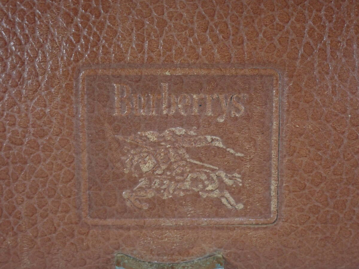 BURBERRY バーバリー ハンドバッグ ヴィンテージ レザー ブラウン系 ノバチェック ブランド品の画像9