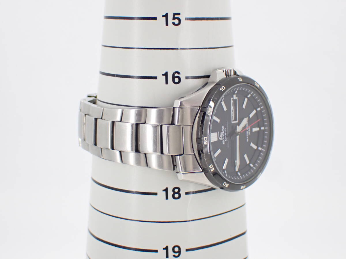 CASIO カシオ EFR-100SBBJ 黒文字盤 腕時計 メンズ ソーラー EDIFICE エディフィス 稼働品
